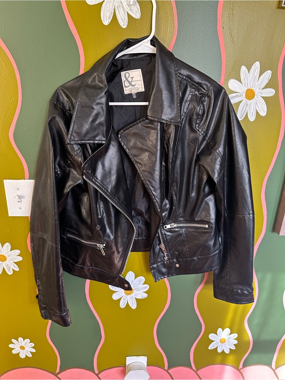 Black Faux Leather Jacket